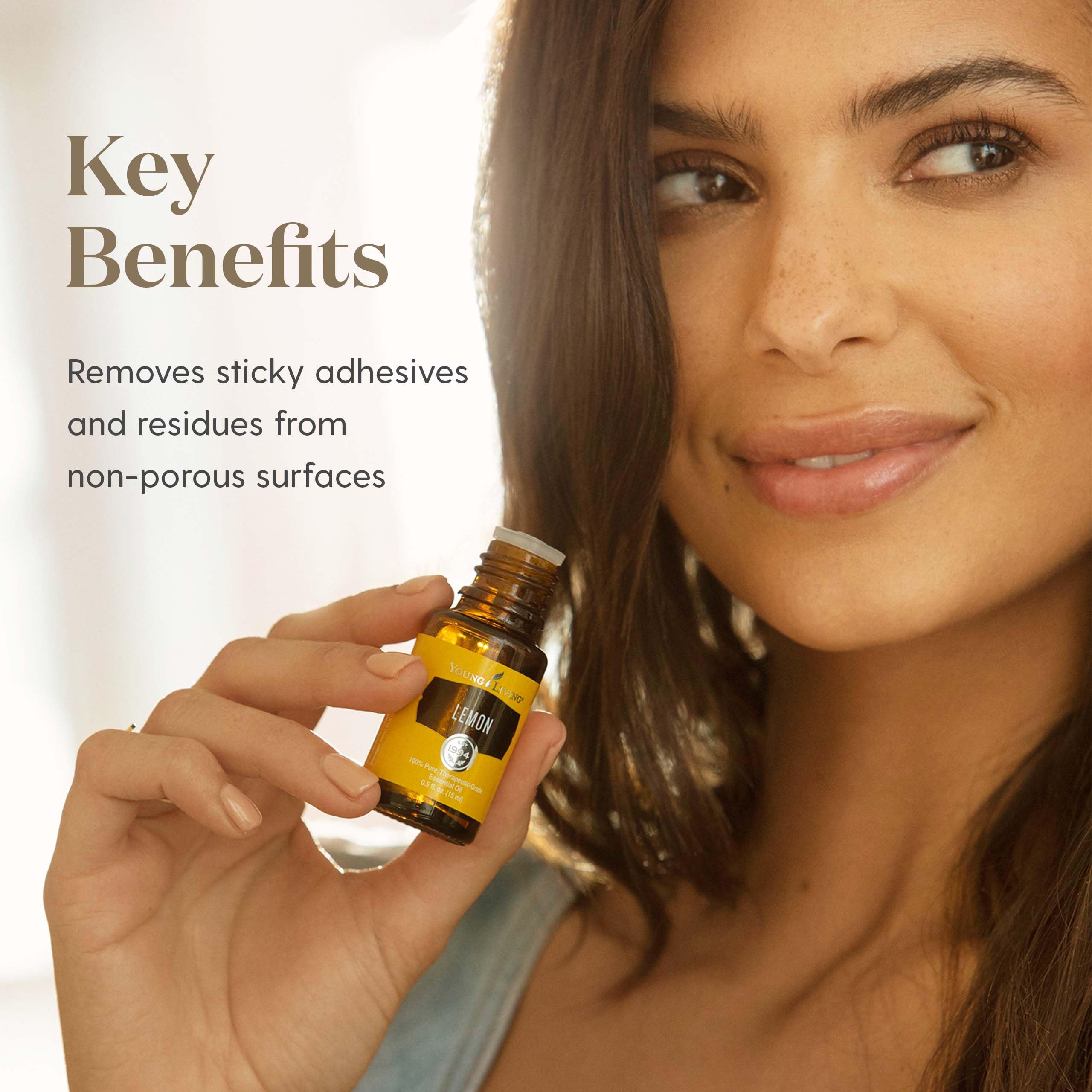 Young Living Lemon diffuser filling the room with a fresh citrus ambiance