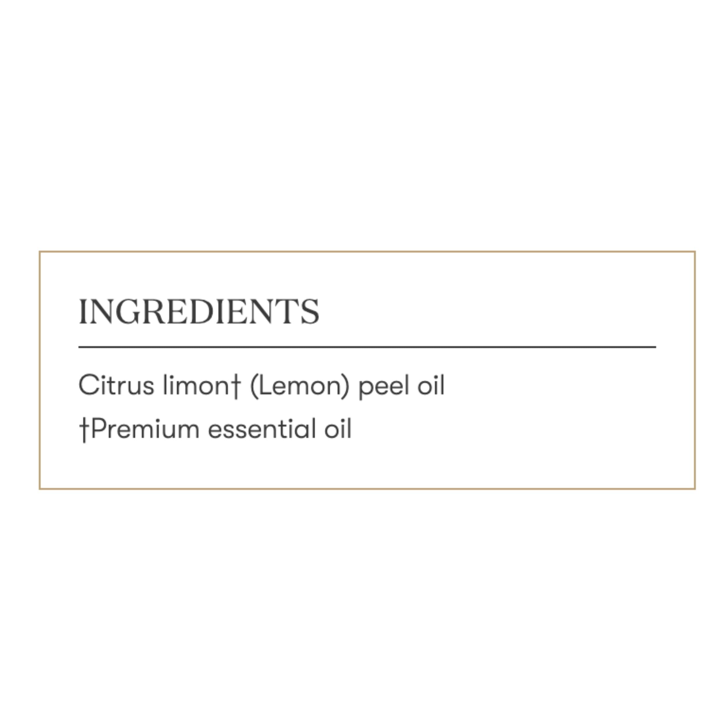 Garnish with lemon twist and Lemon Vitality oil finishing touch