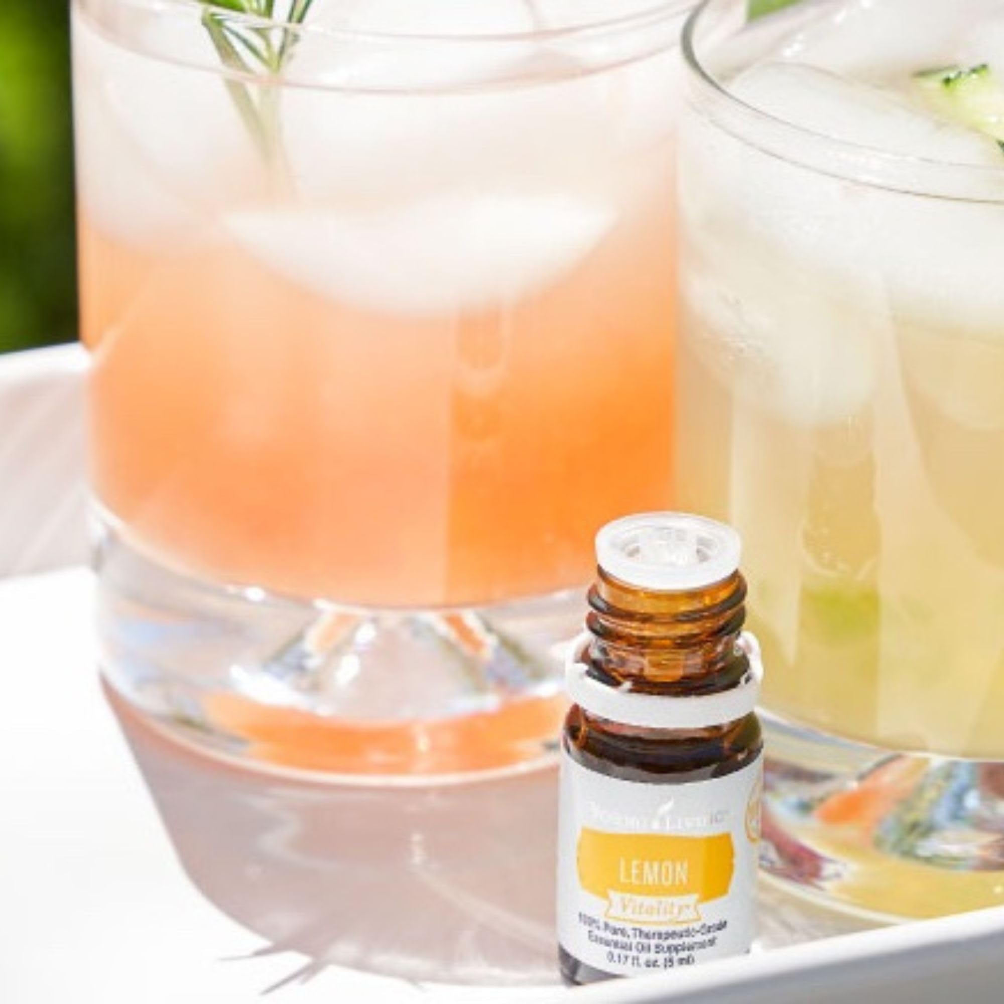 Lemon zest paired with Lemon Vitality oil for aromatic brightness