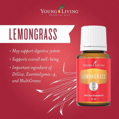 Young Living Lemongrass diffuser aroma fills space with bright citrus energy.