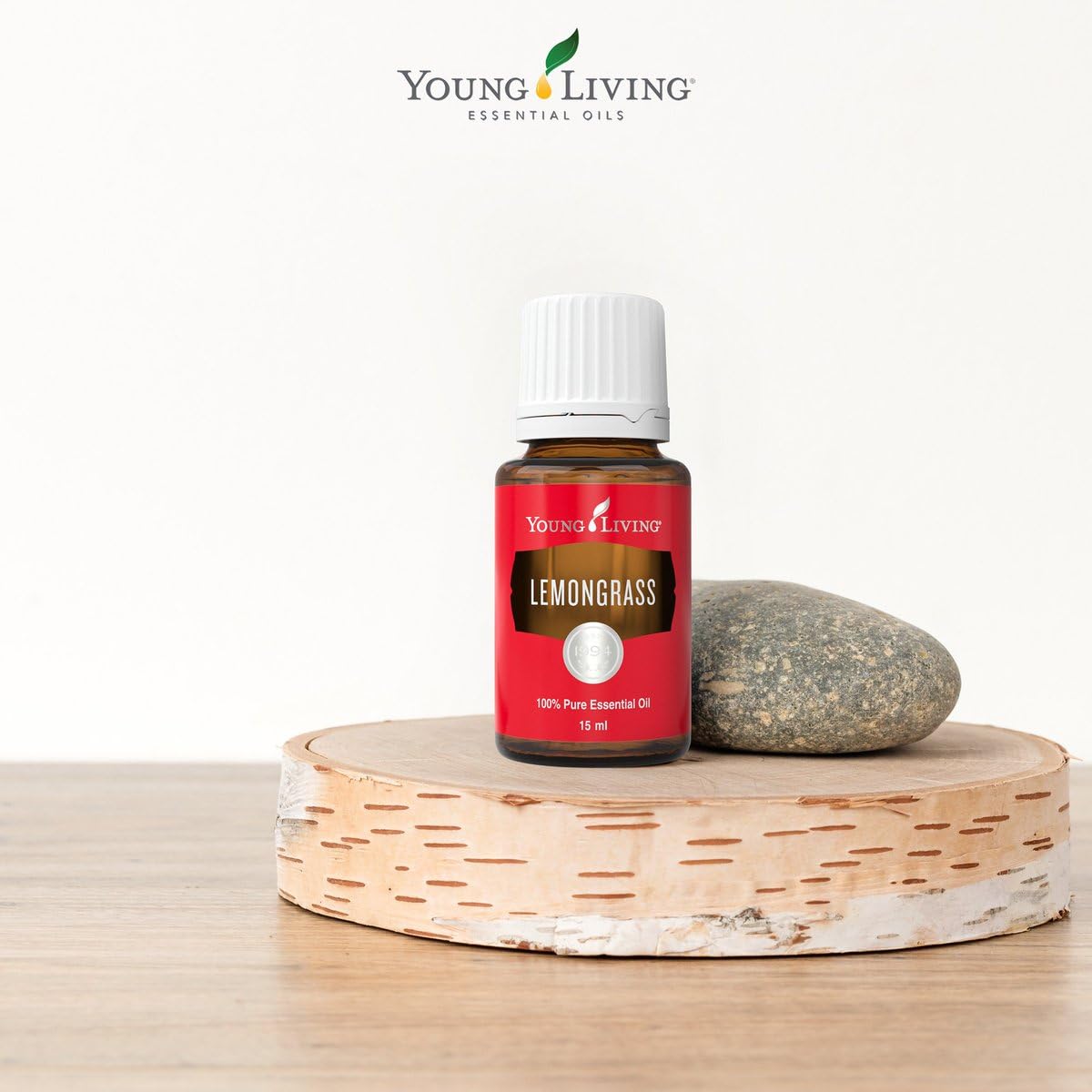 Young Living Lemongrass massage oil ready for relaxing, comforting skin contact.