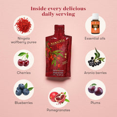 Chilled Ningxia Red poured into a glass with a fruity aroma