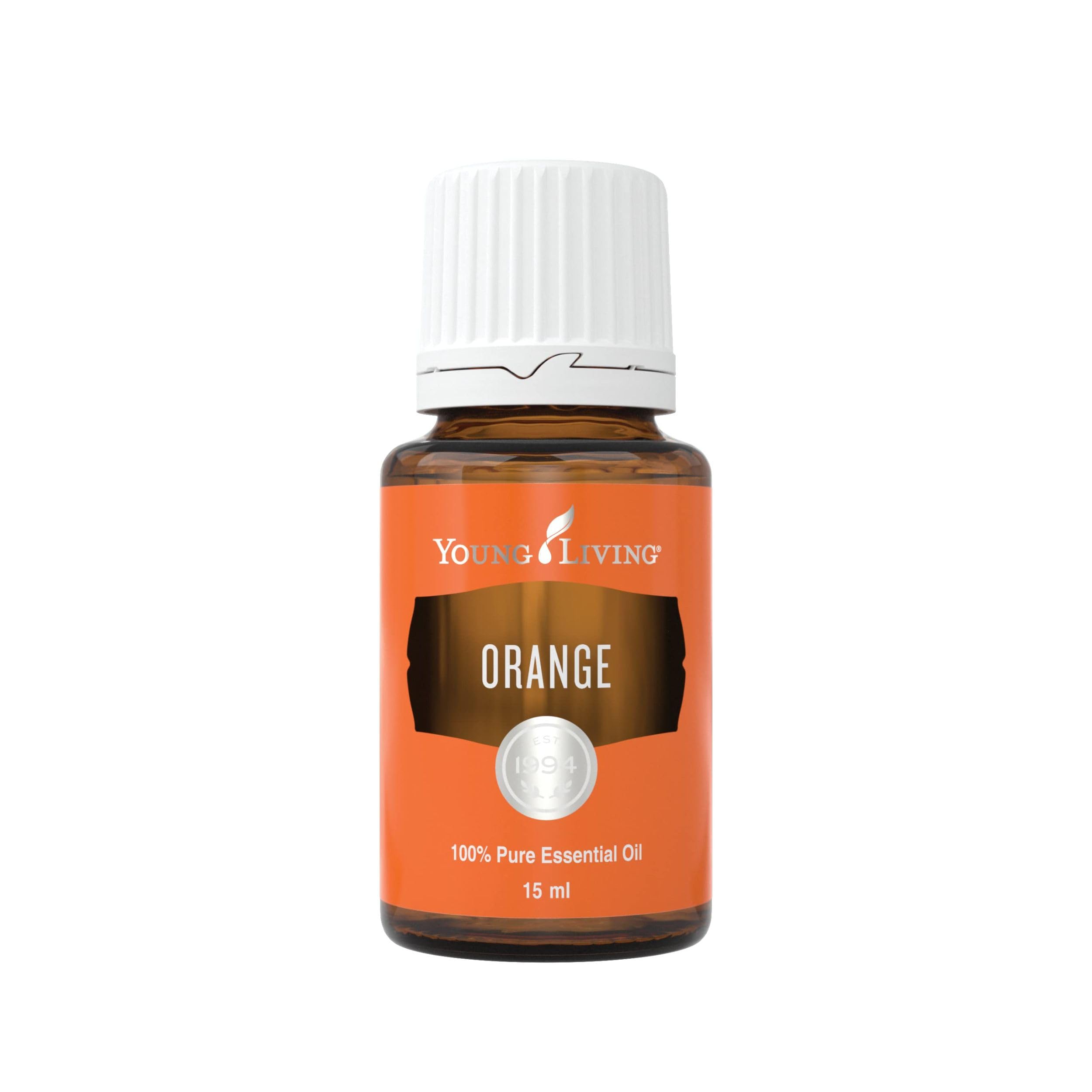 Young Living Orange Essential Oil bottle ready for diffusion to uplift mood.