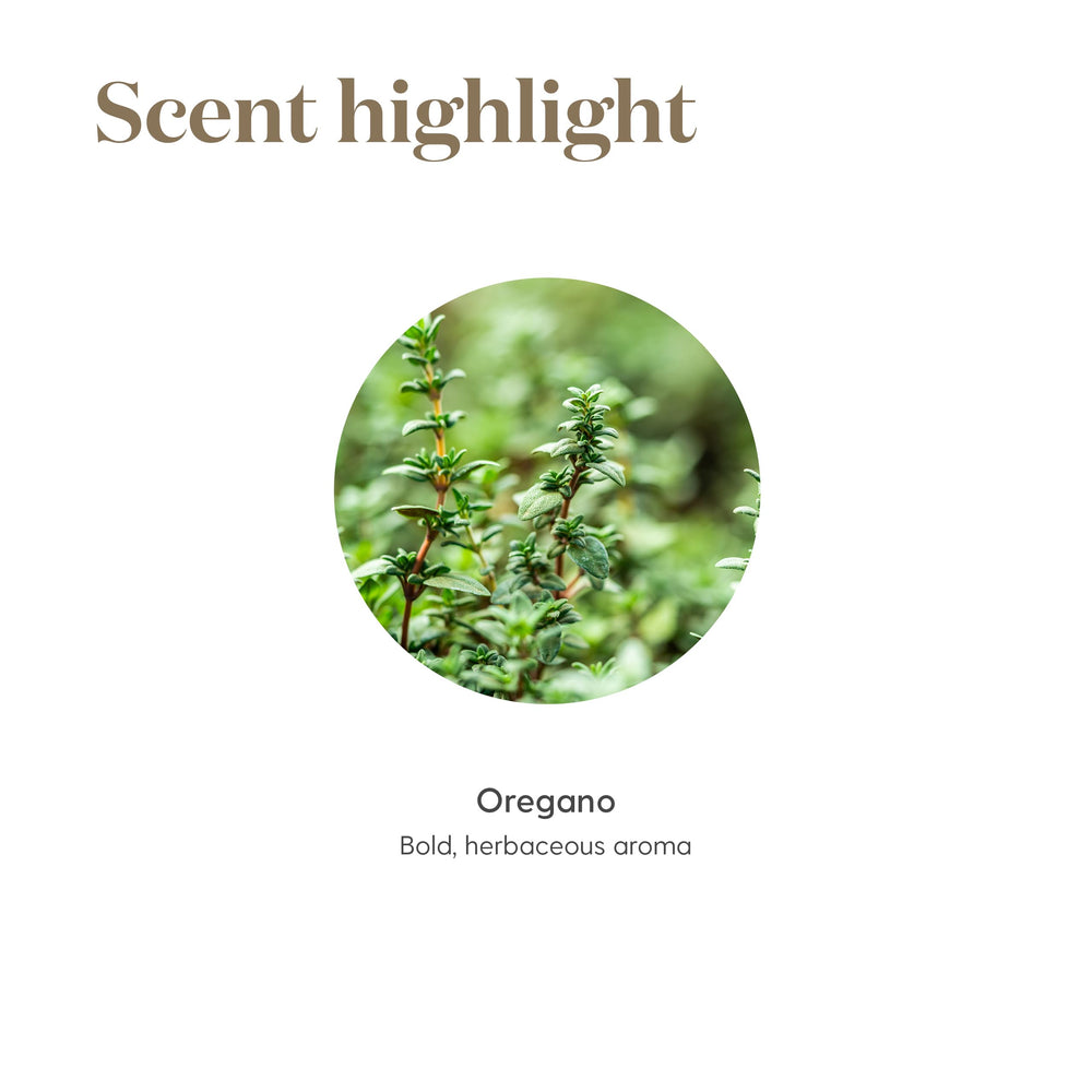 Young Living Oregano oil packaging emphasizing authentic 100% pure and natural quality