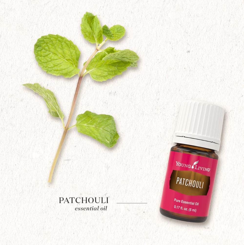Relaxing patchouli aroma enhancing evening ritual or meditation.