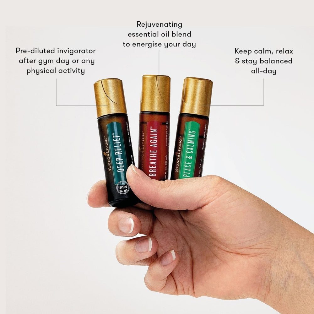 Peace & Calming Roll-On bottle in compact form ideal for bedside or bag