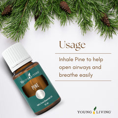 Young Living Pine Essential Oil massaged with carrier oil for a soothing session.