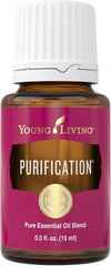 Young Living Purification bottle 15ml shown for a refreshing room aroma.