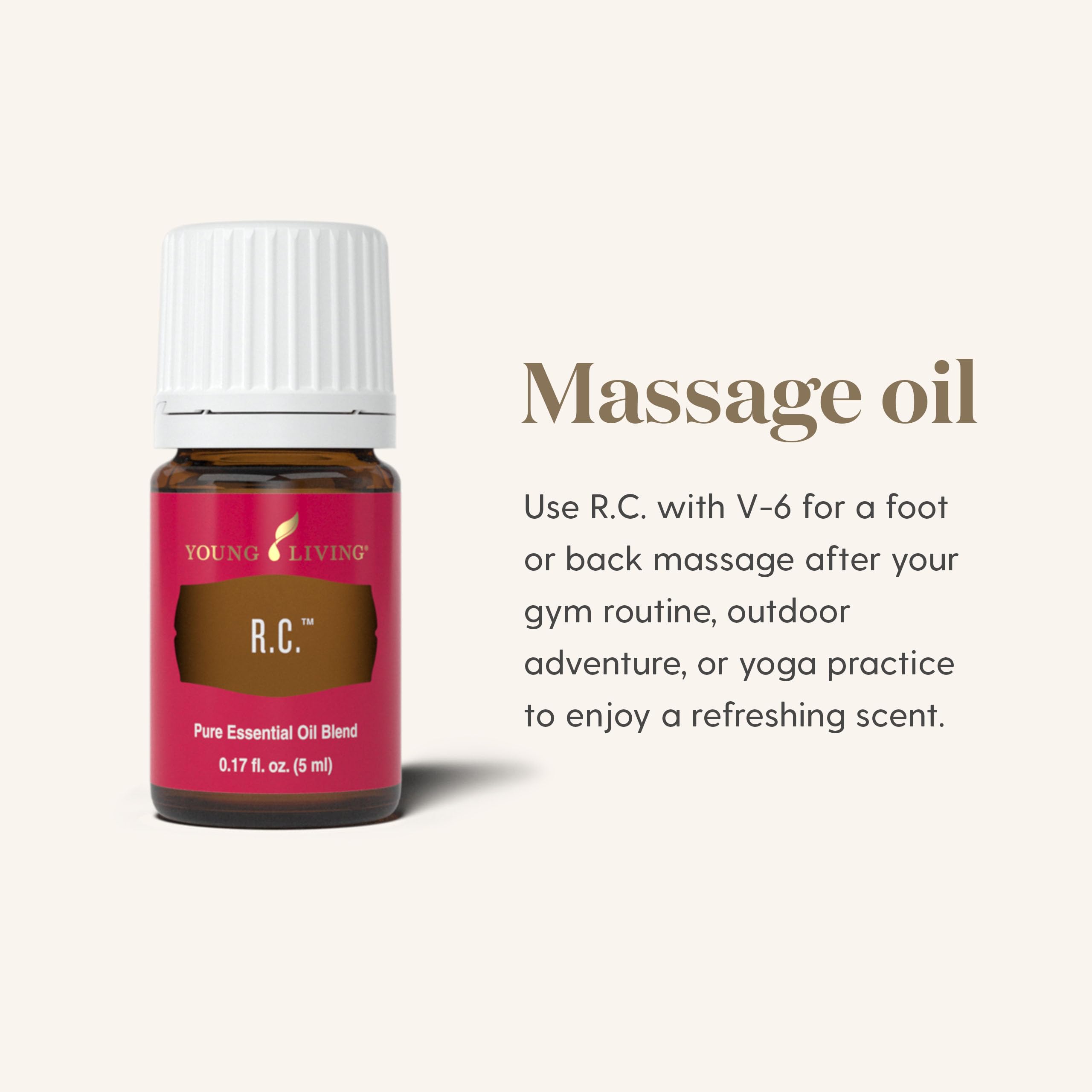 Young Living RC blend packaging and label highlighting purity and quality