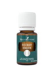 Young Living Rosemary Oil bottle front for energizing aromatherapy.