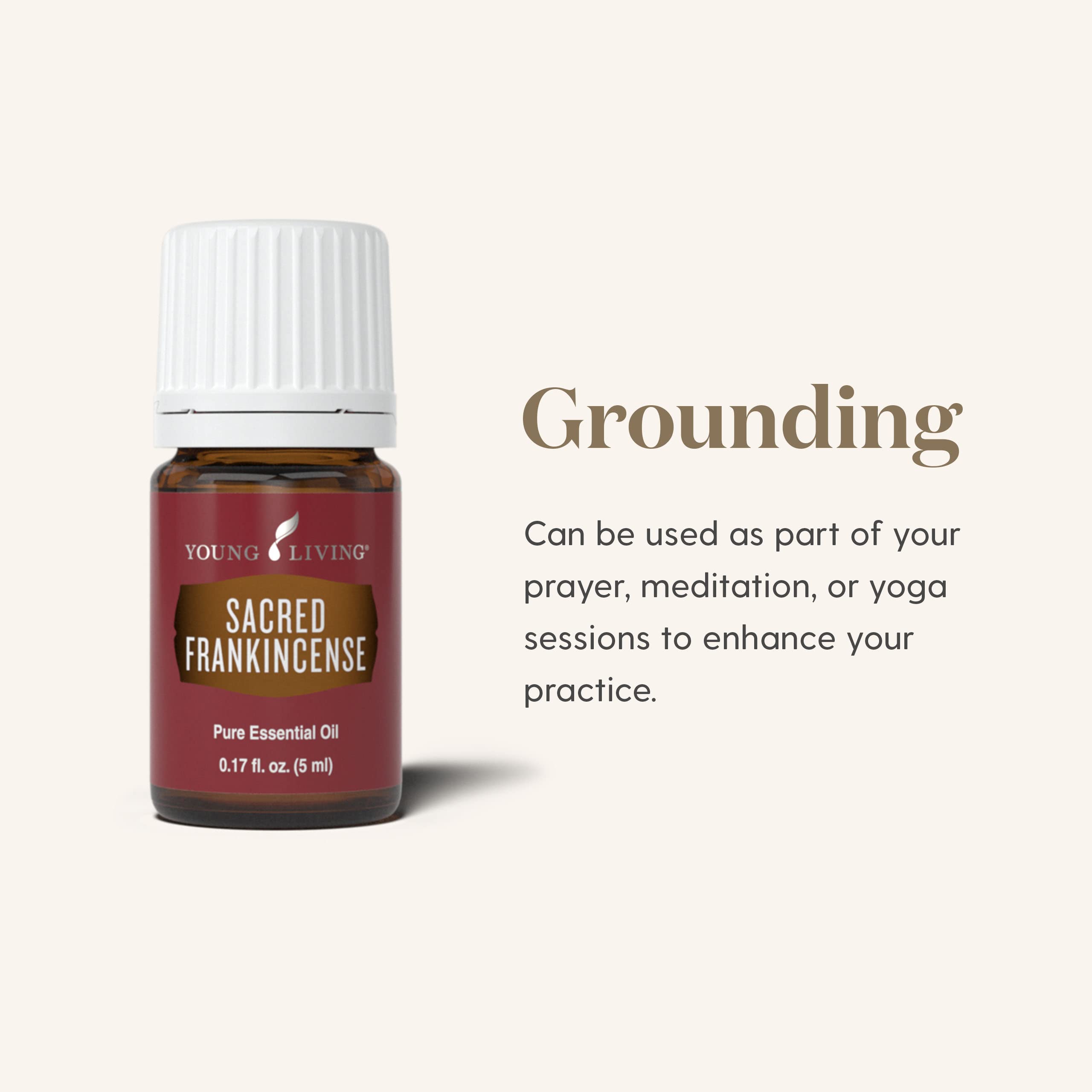 Young Living Sacred Frankincense woodsy aroma; grounding presence for prayers and mindful breathing.