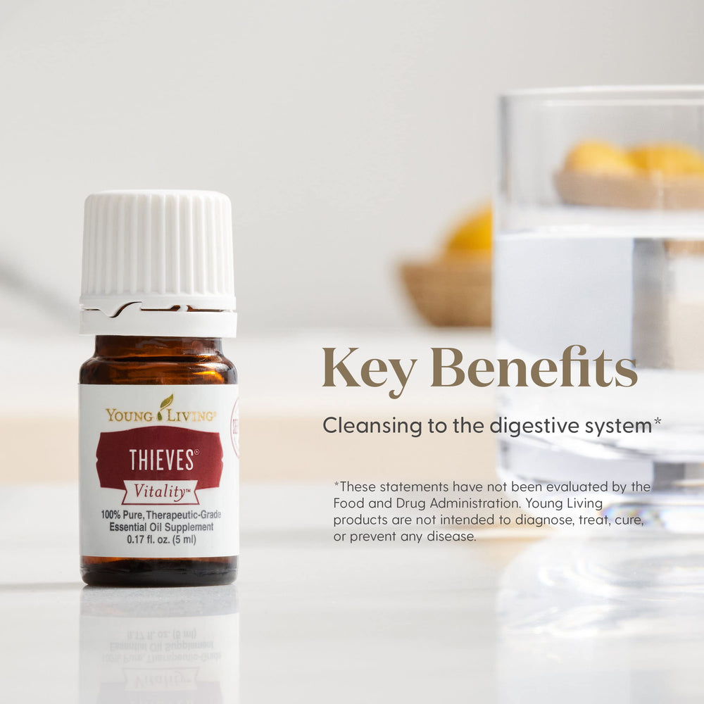 Young Living Thieves Vitality used in massage to support a soothing routine