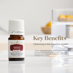 Young Living Thieves Vitality used in massage to support a soothing routine