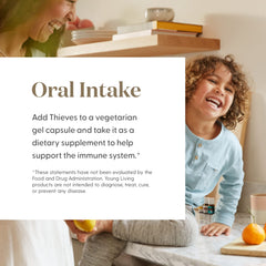Young Living Thieves Vitality enhances home ambiance with warm spice notes