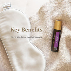 Young Living Tranquil Roll-On application on wrist for quick grounding.