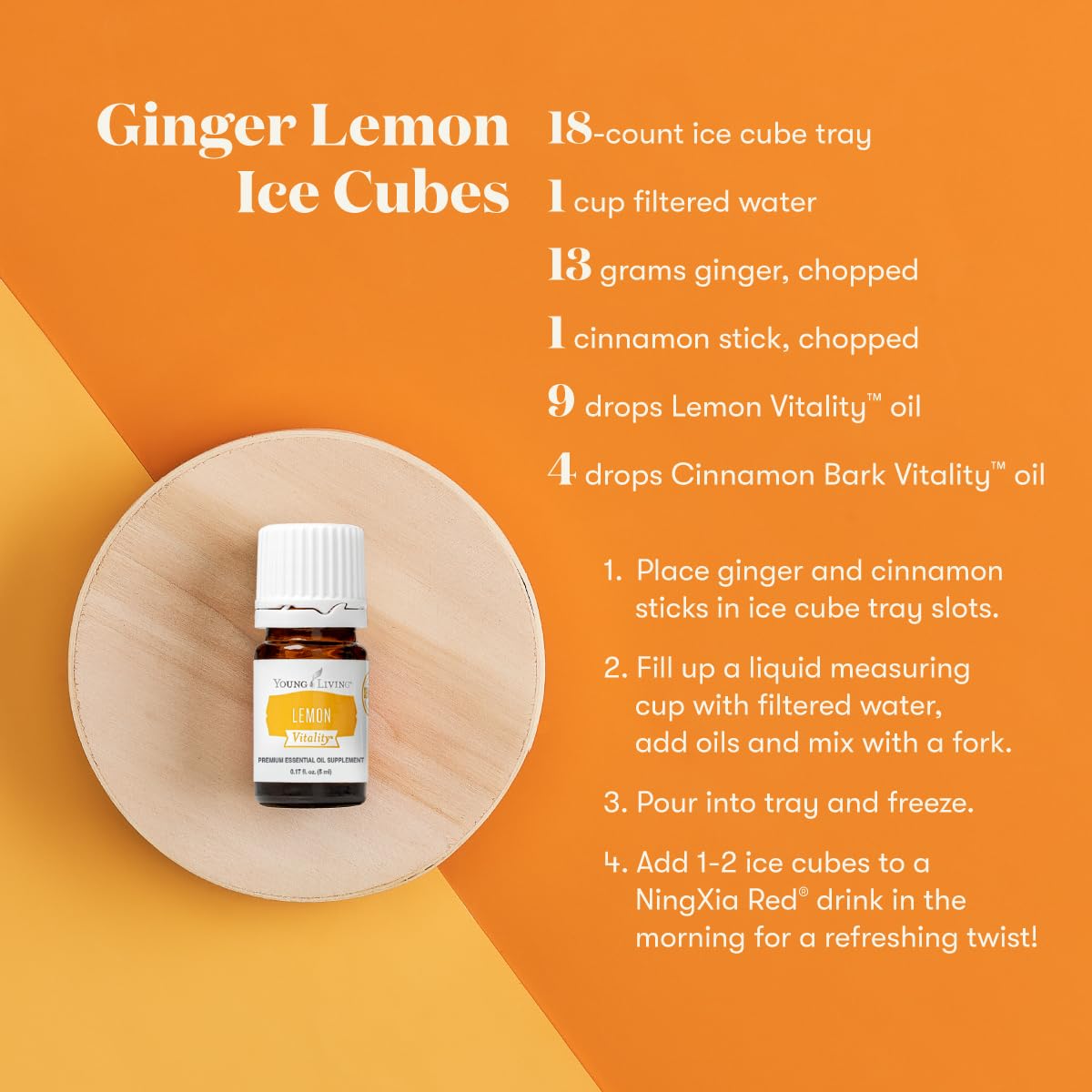 Young Living Vitality Lemon with dish illustrating sauces and marinades.