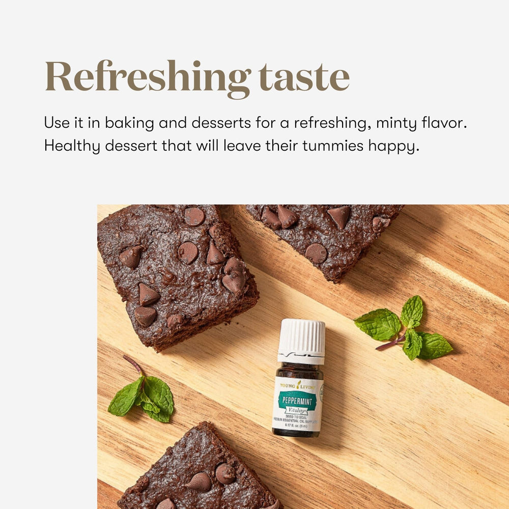 Young Living Vitality Peppermint dessert idea with mint flavor