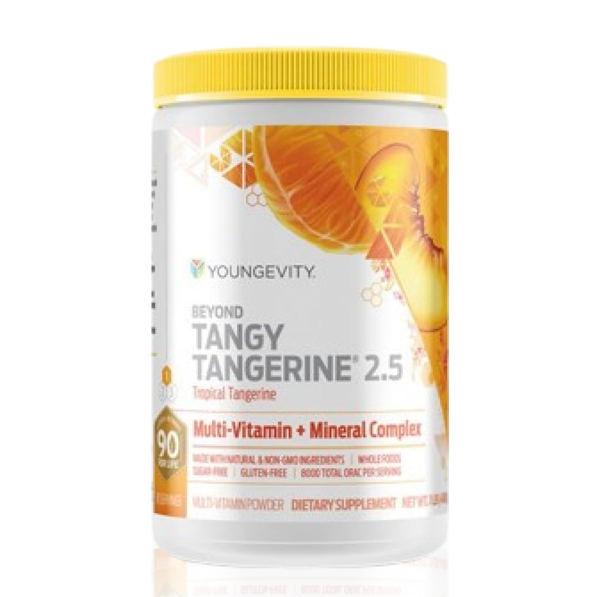 Youngevity BTT2-5 Tropical Tangerine bottle-front for daily multivitamin use