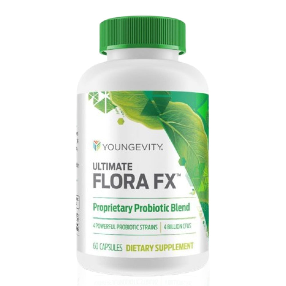 Youngevity Ultimate Flora FX bottle front view for daily digestive support
