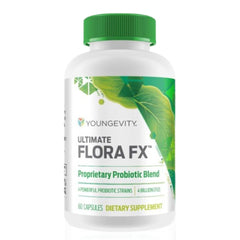 Youngevity Ultimate Flora FX bottle front view for daily digestive support