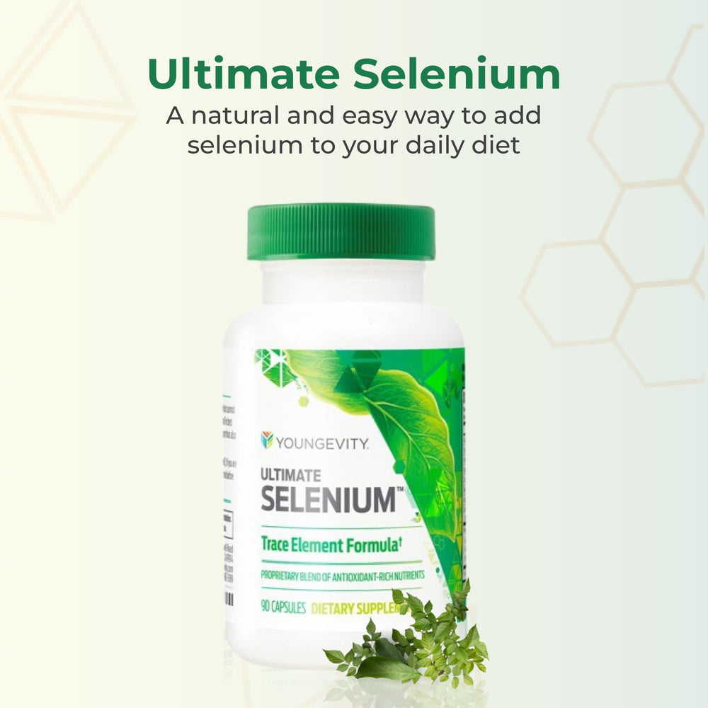 Youngevity Ultimate Selenium capsules-closeup highlighting compact, potent capsules