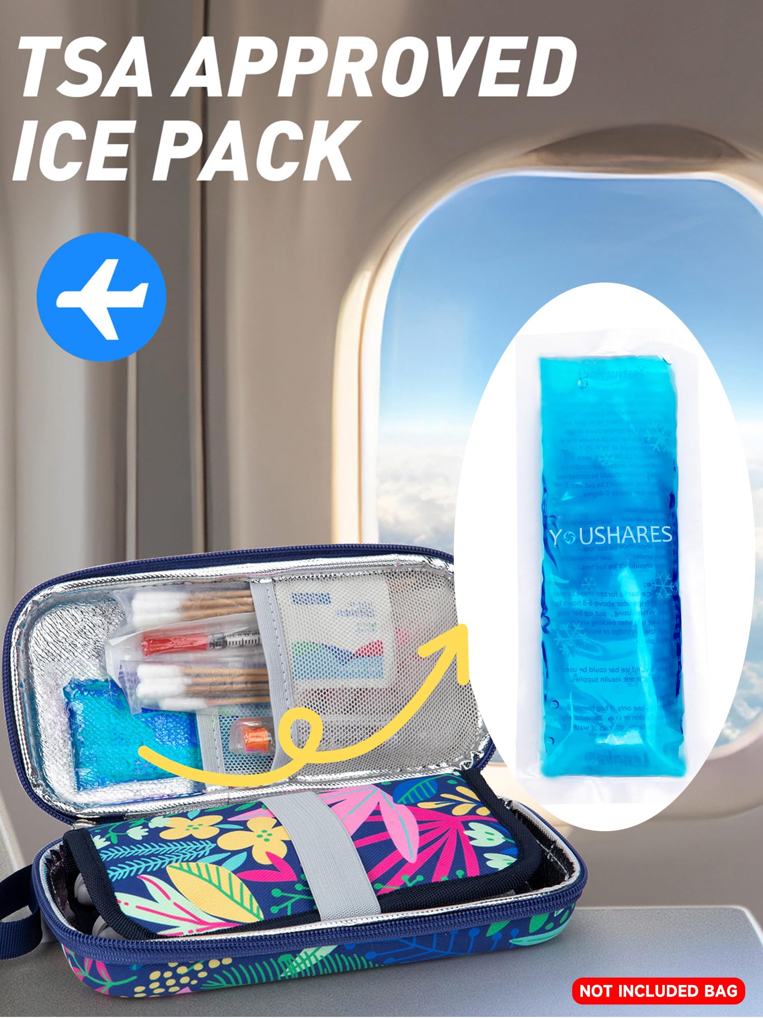 YOUSHARES caja-viaje-insulina-frio, mantiene tus suministros frescos.