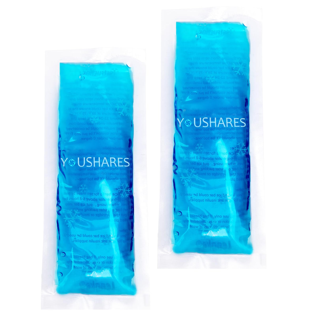 YOUSHARES ice pack in freezer ready for instant cooling on the go
