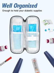 YOUSHARES insulin cooler case durable materials, three-layer construction protects contents