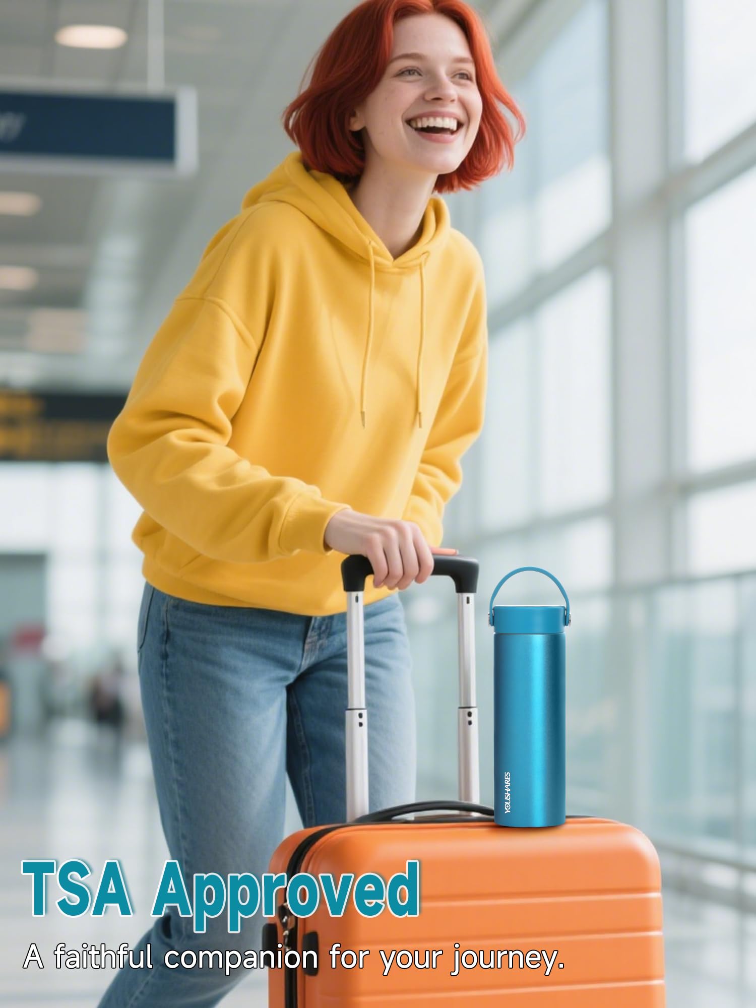 YOUSHARES insulin cooler case TSA-approved for easier security checks.