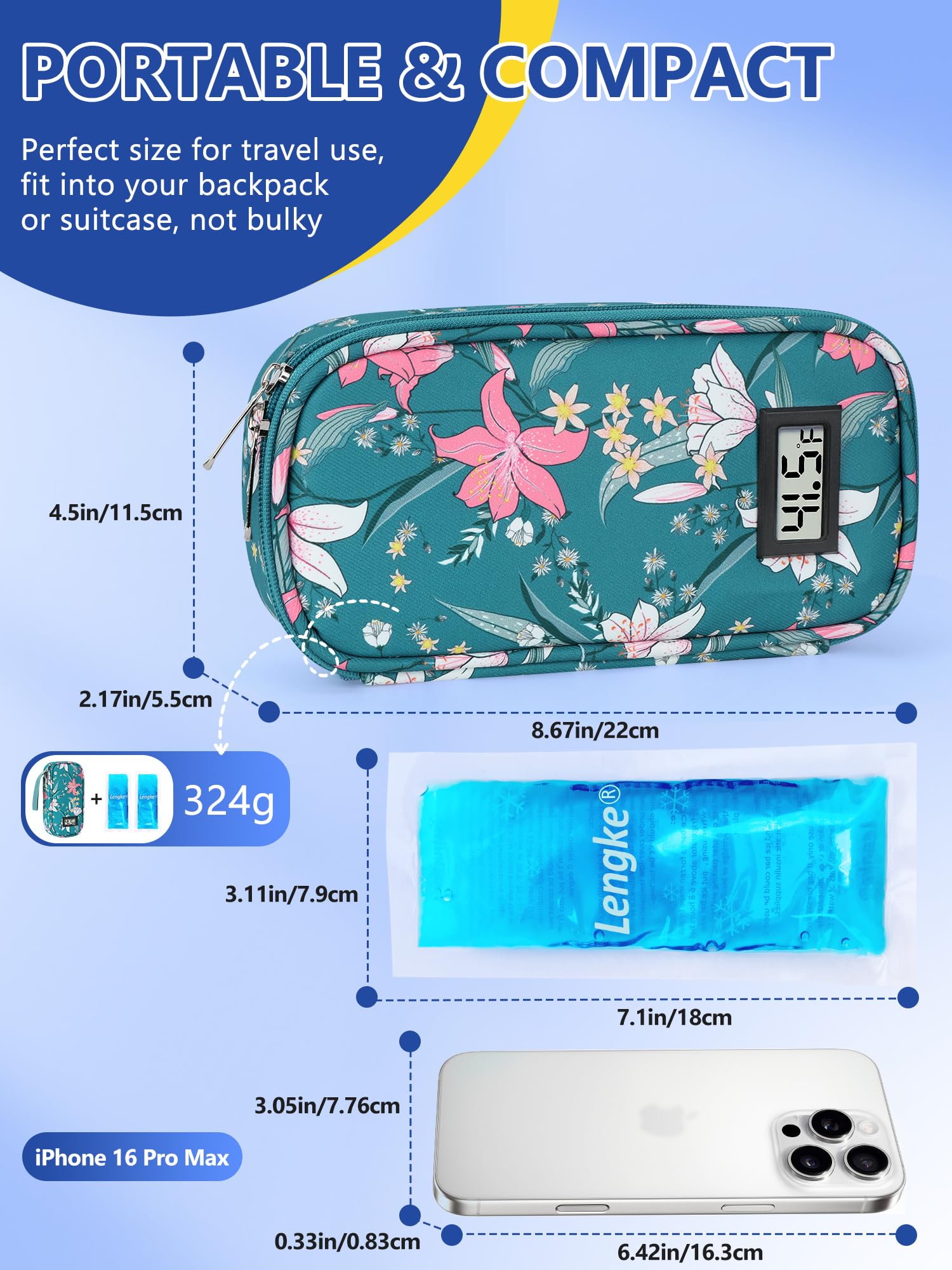 YOUSHARES two reusable ice packs keeping contents safely cooled.