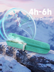 Side profile of YOUSHARES insulin cooler case showing slim portability.