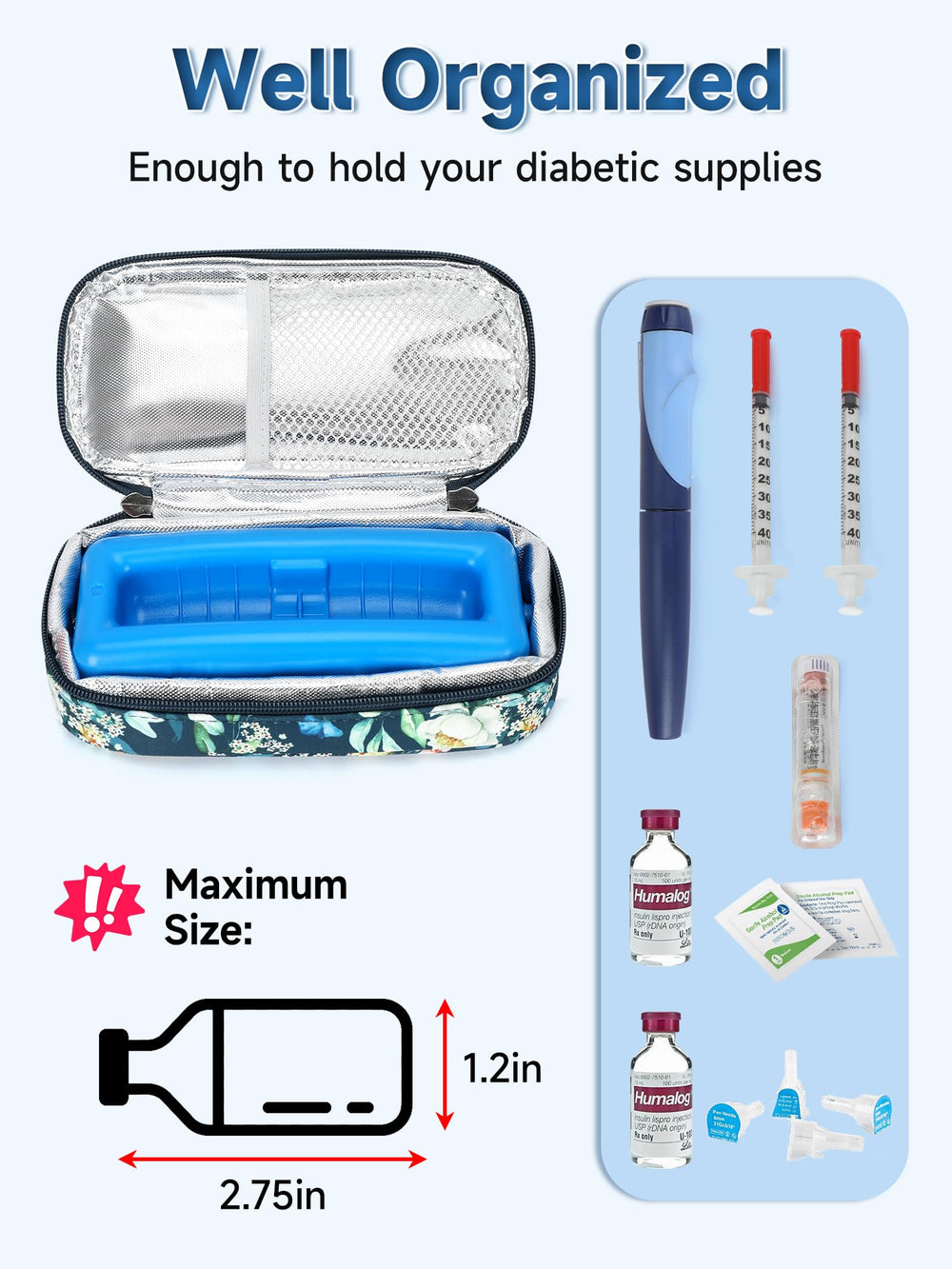 YOUSHARES insulation and 600D fabric for reliable temperature control on trips.