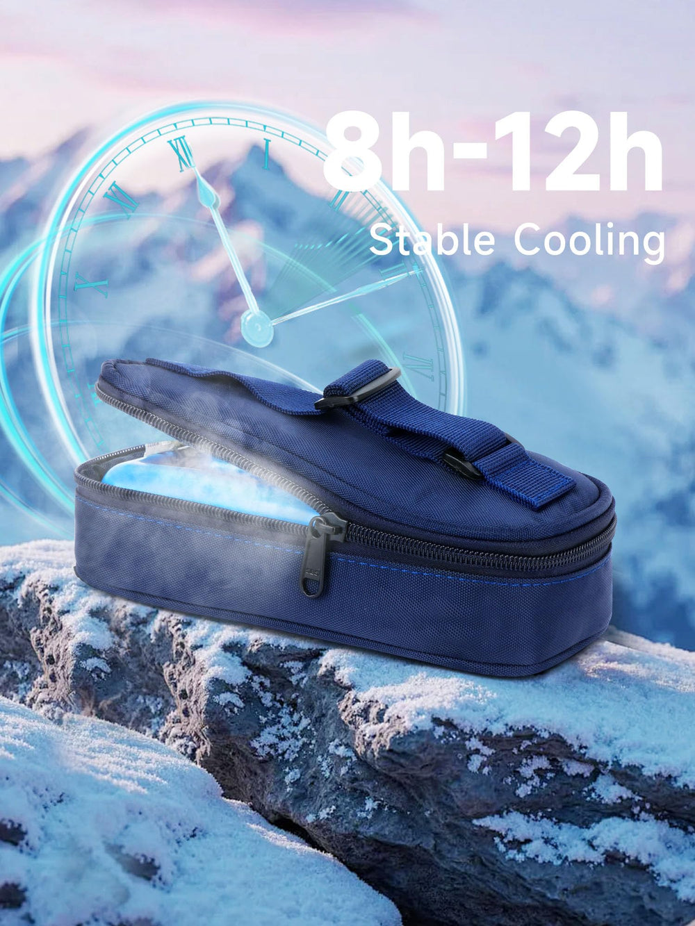 YOUSHARES insulin vials cooler front pocket keeps syringes and essentials at hand.