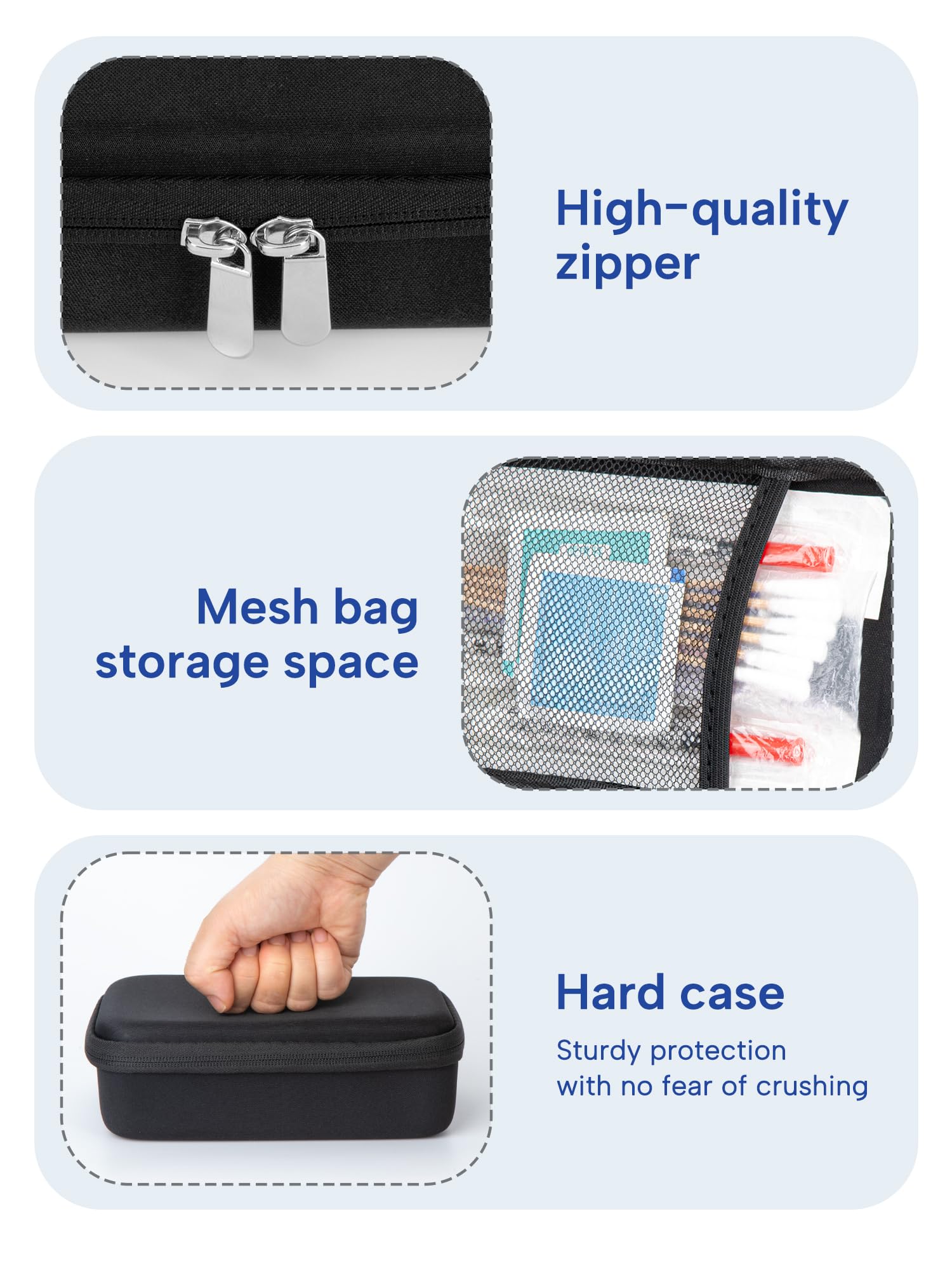 Fits 10ml short vials, up to 18 per organizer for easy access.