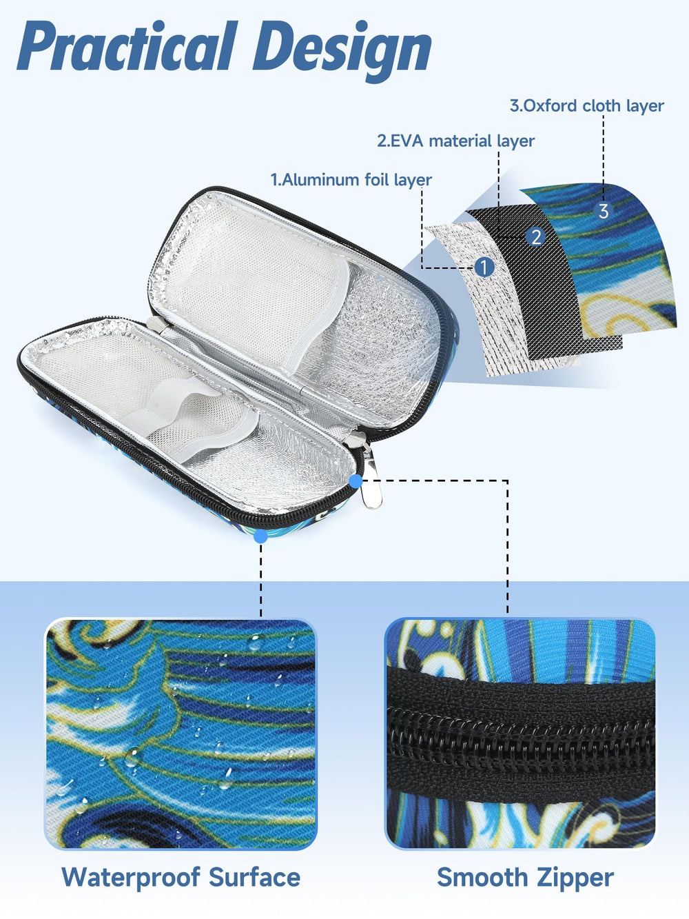 YOUSHARES tamaño compacto ideal para viajar y salir.