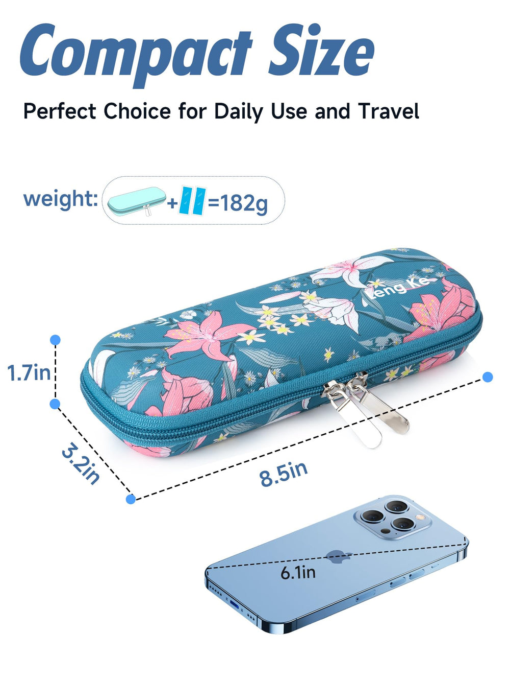YOUSHARES travel-case-durable-materials features a waterproof outer shell for rugged use.