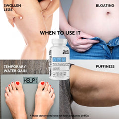 Youth & Tonic Water Cutting Pills ingredient profile with dandelion root and green tea.