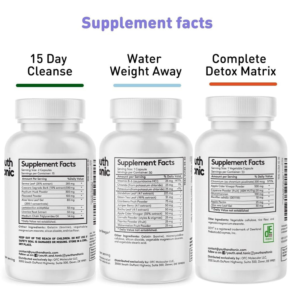 Youth & Tonic DE111 probiotic capsules for gut comfort