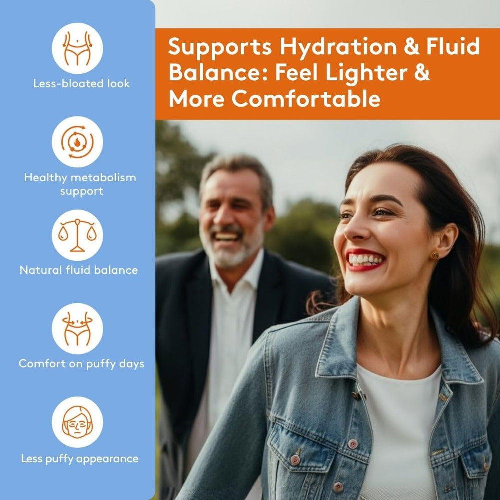 Youth & Tonic Water Weight Away bottle being poured to illustrate daily fluid balance support