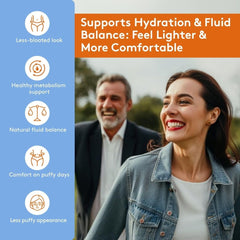 Youth & Tonic Water Weight Away bottle being poured to illustrate daily fluid balance support