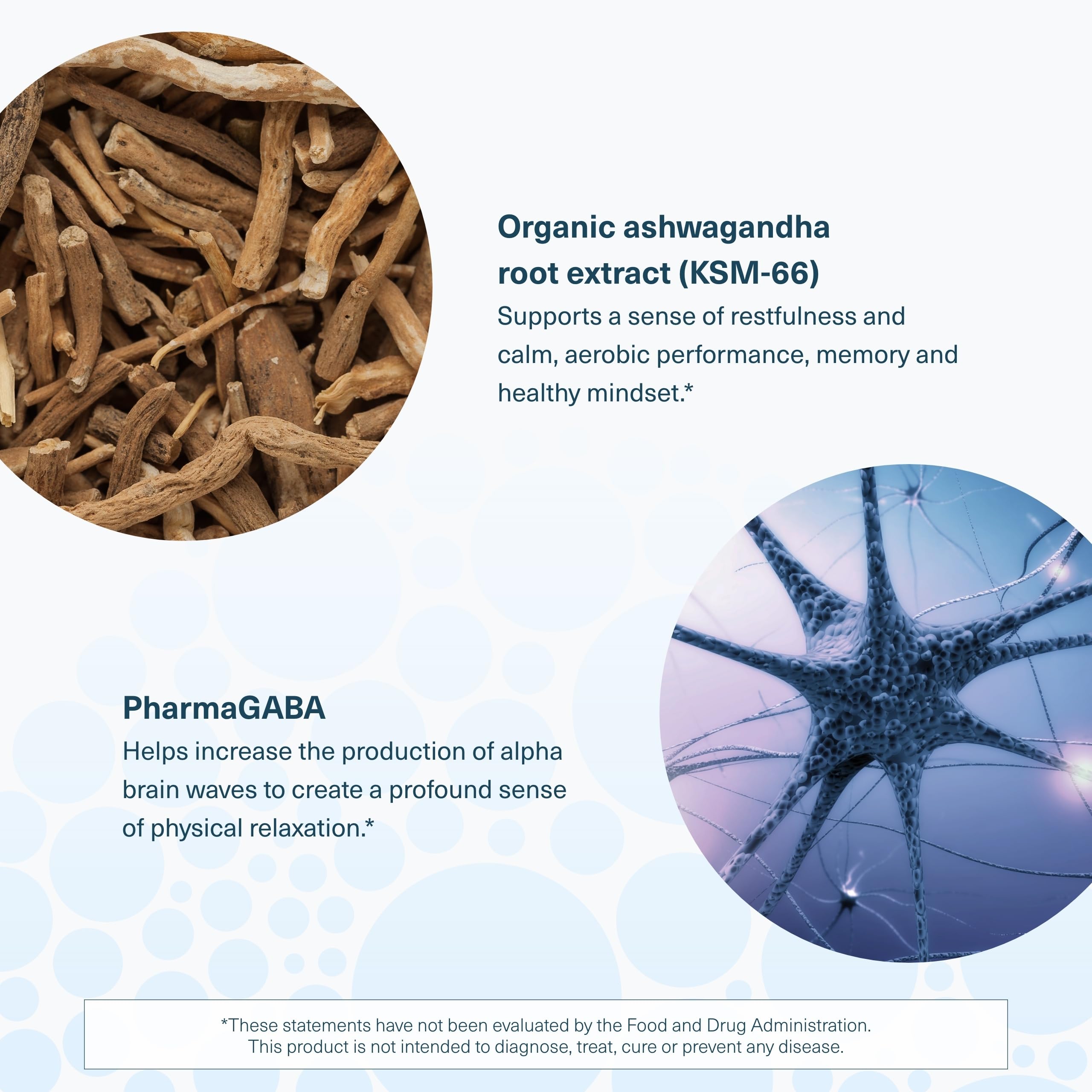 Youtheory Ashwagandha + GABA GMP facility seal signals quality manufacturing