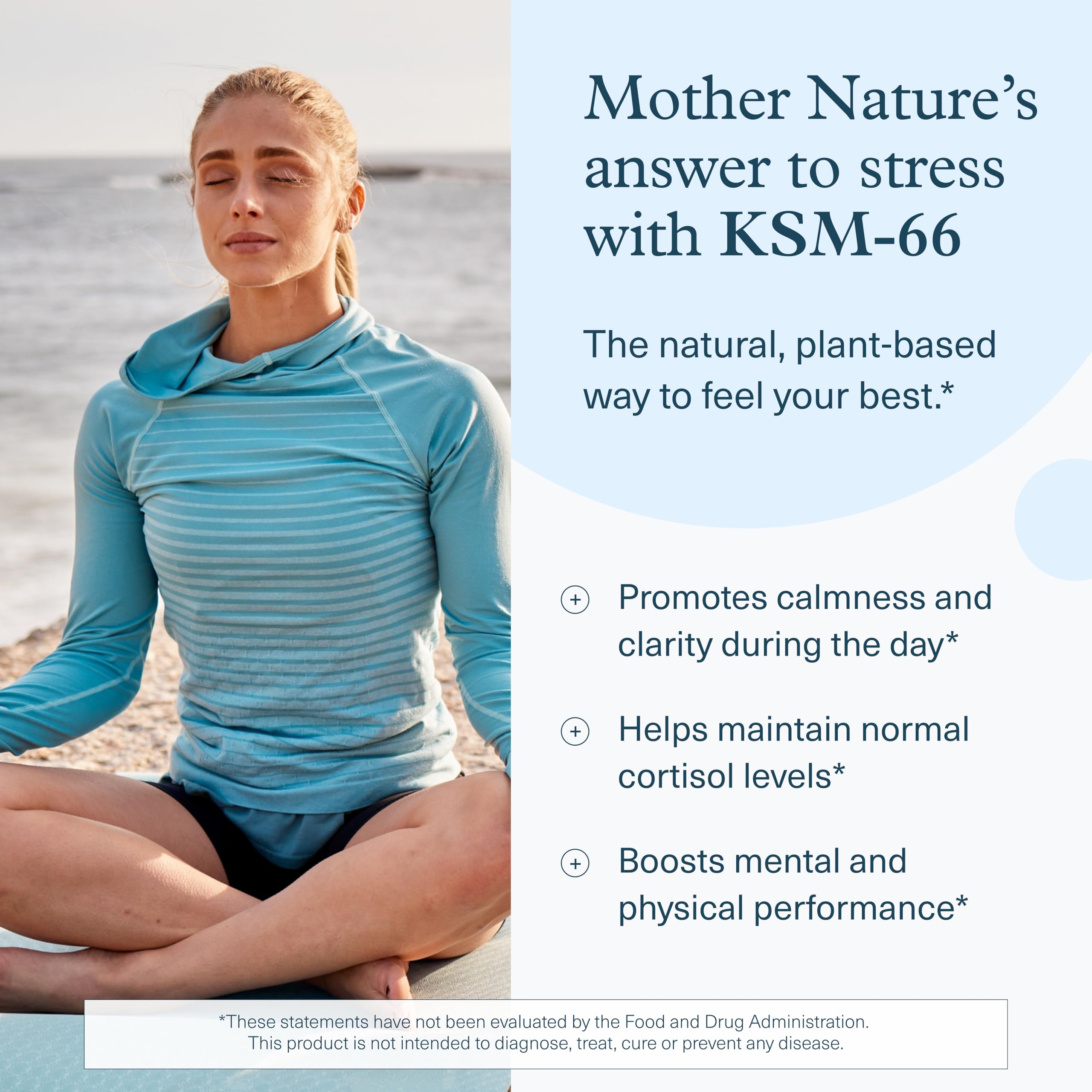 Close-up of Youtheory Ashwagandha label highlighting organic ingredients