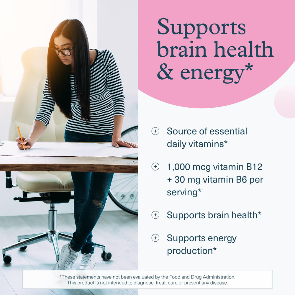Youtheory B12B6 daily serving for energy metabolism and nervous support.