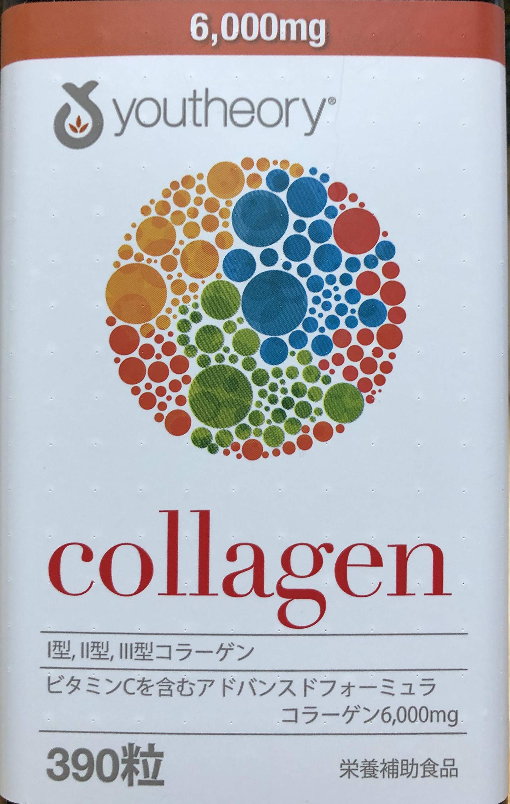 Closeup of Youtheory Collagen Advanced tablets for daily supplementation