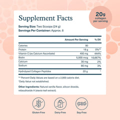 Youtheory Collagen Powder Vanilla Scoop facilitates easy daily mixing into drinks.