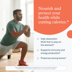 Youtheory High Potency Multi GLP-1 Support label highlighting vitamins and minerals