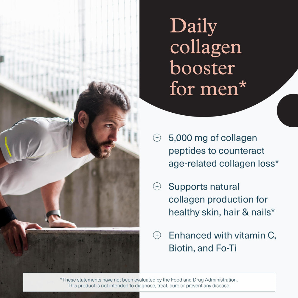 Close-up of Youtheory collagen tablets emphasizing hydrolyzed peptides.