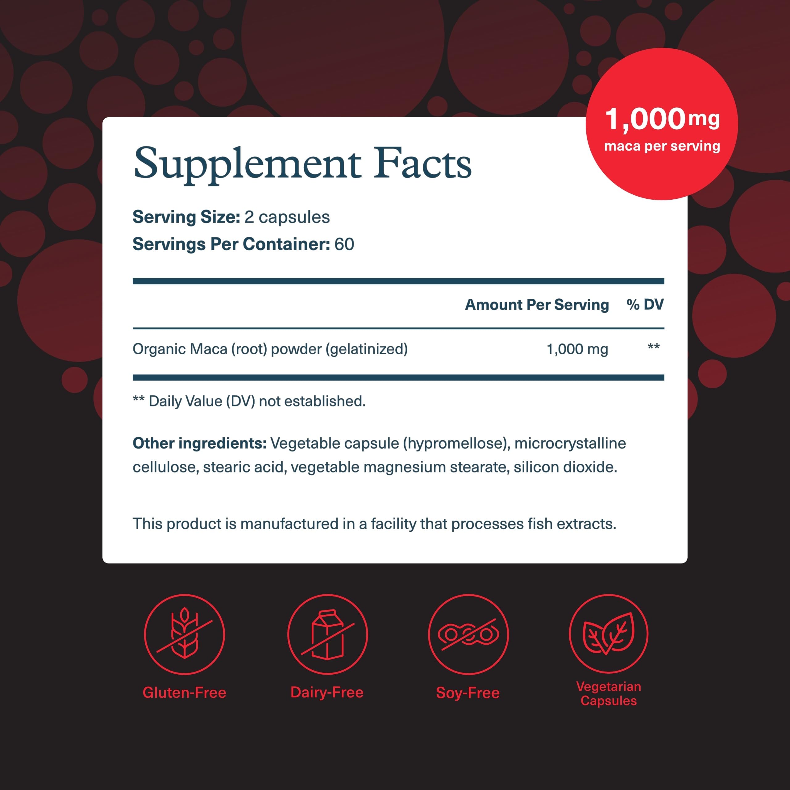 Youtheory Men's Maca capsules highlight portable vegan maca formula for stamina