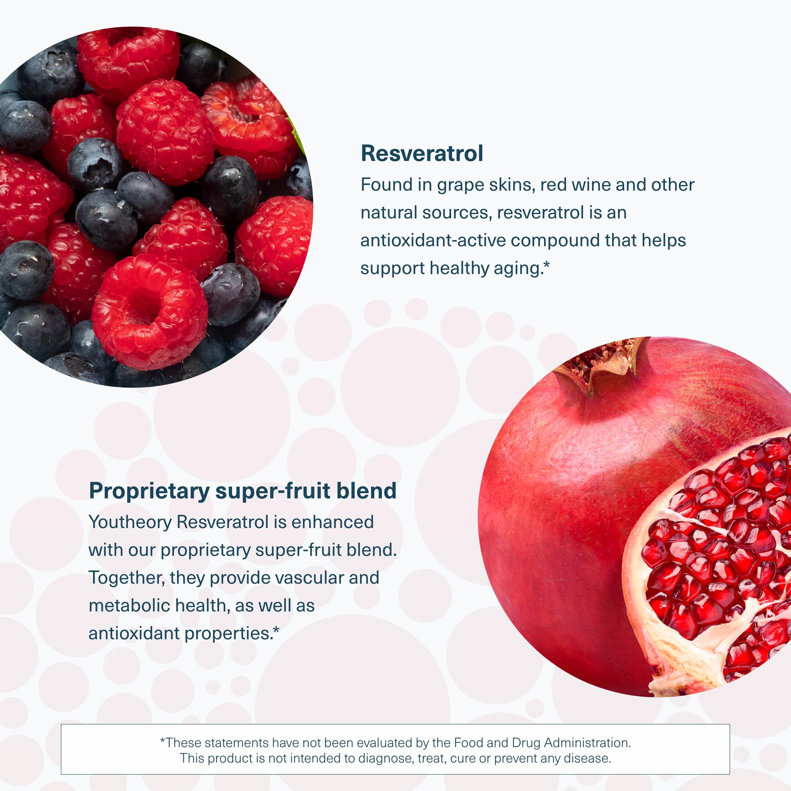 Youtheory Resveratrol Advanced Antioxidant Formula resvida ingredient focus showcases trans-resveratrol.