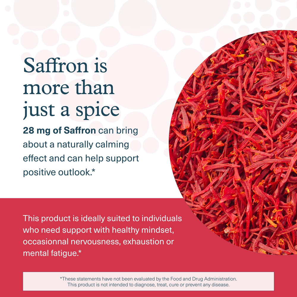Youtheory Saffron vegan, dairy-free, gluten-free formula for daily wellness